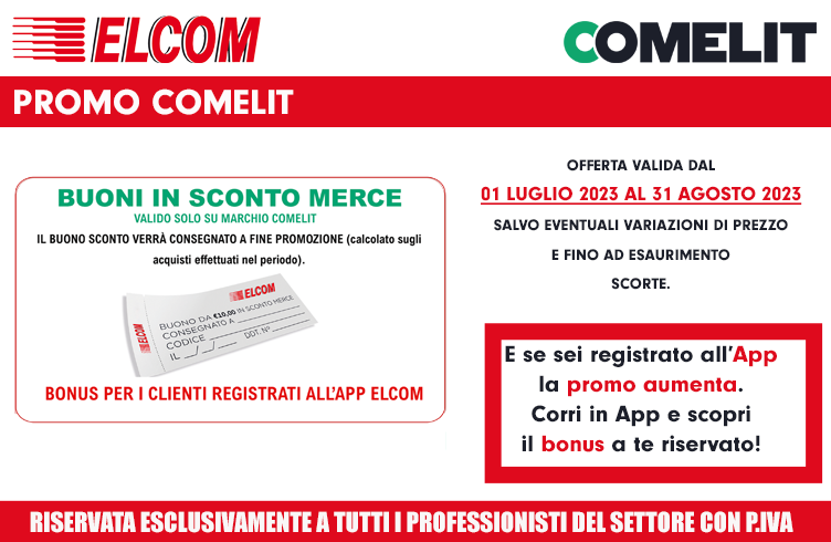 Comelit_Buoni Merce promo