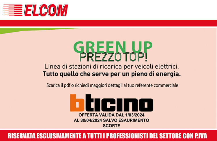 Promo Sito Web_Bticino_Green Up_ 2024
